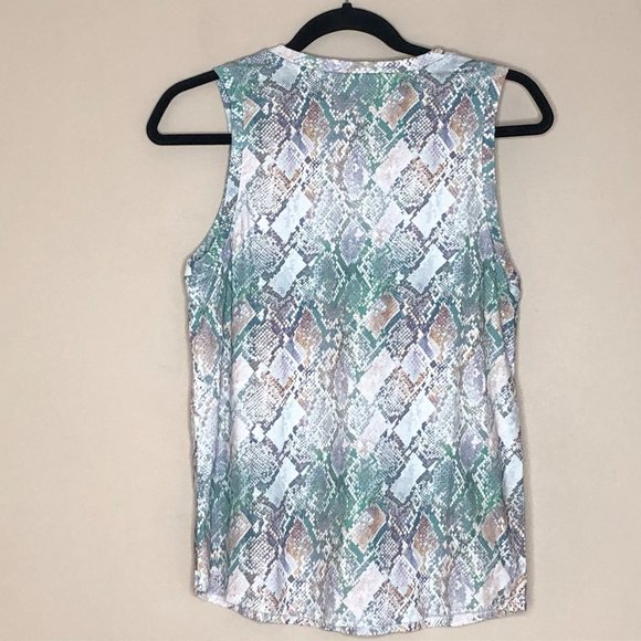 SOLD n:Philanthropy Teal Snake Noir Tank - Picture 9 of 9